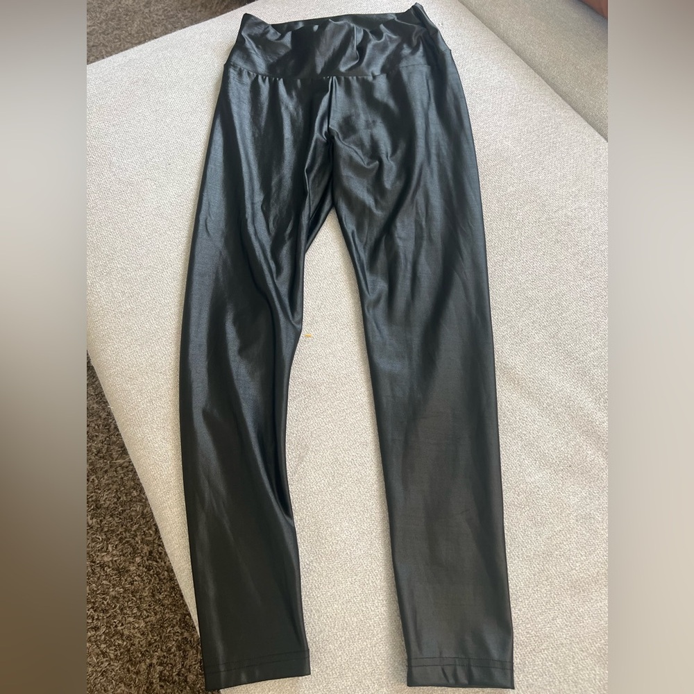Faux leather leggings